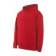 Malfini Chill - Laza szabású, kapucnis, kenguru zsebes unisex pulóver - Piros - 2XL