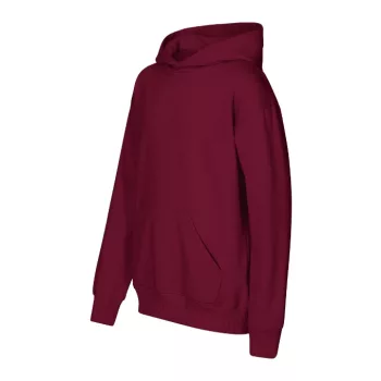   Malfini Chill - Laza szabású, kapucnis, kenguru zsebes gyerek pulóver - Garnet - 158 cm/12 éves