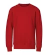 Malfini Crew - Egyenes szabású, low cap ujjú, bolyhos belsős gyerek pulóvere - Piros - 134 cm/8 éves
