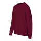 Malfini Crew - Egyenes szabású, low cap ujjú, bolyhos belsős gyerek pulóvere - Garnet - 134 cm/8 éves