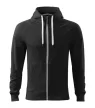 Malfini Premium Voyage - Enyhén karcsúsított, fémcipzáras, kapucnis férfi pulóver - Fekete - 2XL