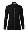 Malfini Premium Bomber - Egyenes szabású, fémcipzáras, “bomber” galléros női pulóver - Fekete - S