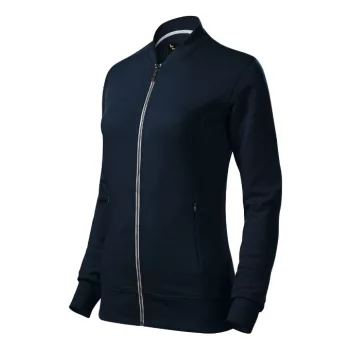   Malfini Premium Bomber - Egyenes szabású, fémcipzáras, “bomber” galléros női pulóver - Tengerészkék - XL