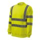 Rimeck HV Essential - Fluoreszkáló anyagú, 3M fényvisszaverő csíkos unisex pulóver - Fluoreszkáló sárga - M