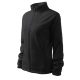 Rimeck Jacket - Műanyag cipzáras, női polár felső - Ébenszürke - S