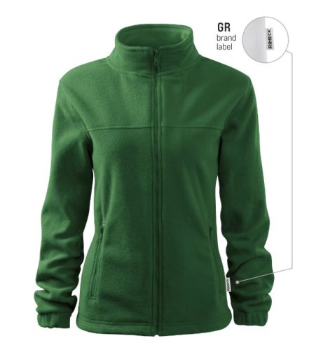 Rimeck Jacket - Műanyag cipzáras, női polár felső - Üvegzöld - 2XL (brand label)