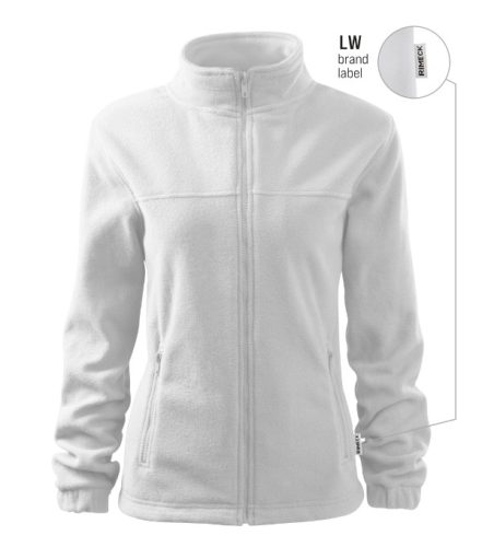 Rimeck Jacket - Műanyag cipzáras, női polár felső - Fehér - 2XL (brand label)