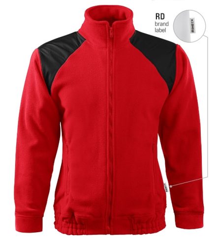 Rimeck Jacket Hi-Q  - Műanyag cipzáras, unisex polár felső - Piros - XL (brand label)