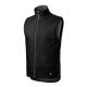 Rimeck Body Warmer - Műanyag cipzáras, polár béléses unisex mellény - Fekete - XL