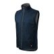 Rimeck Body Warmer - Műanyag cipzáras, polár béléses unisex mellény - Tengerészkék - S