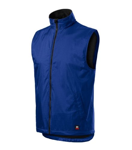 Rimeck Body Warmer - Műanyag cipzáras, polár béléses unisex mellény - Királykék - S