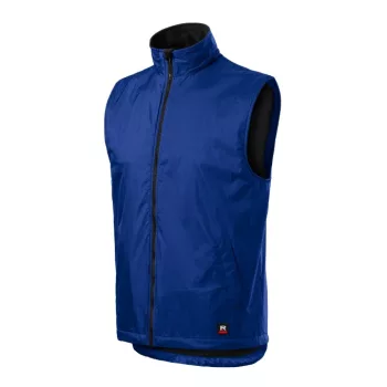   Rimeck Body Warmer - Műanyag cipzáras, polár béléses unisex mellény - Királykék - L