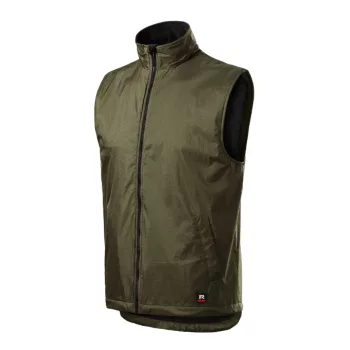   Rimeck Body Warmer - Műanyag cipzáras, polár béléses unisex mellény - Military - 4XL