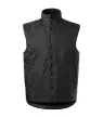 Rimeck Body Warmer - Műanyag cipzáras, polár béléses unisex mellény - Ébenszürke - L