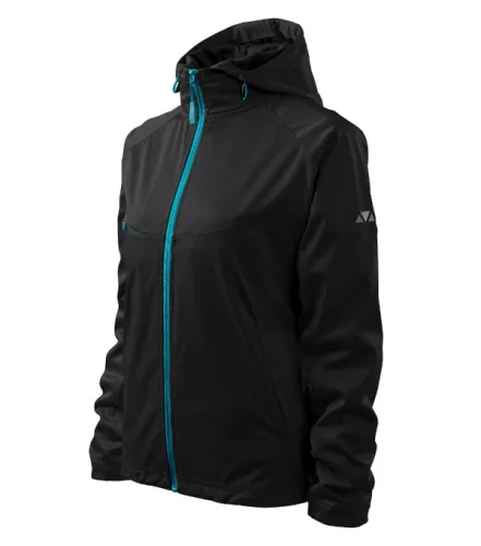Malfini Cool - Vízálló és szélálló, 3 régetű softshell női kabát - Fekete - L