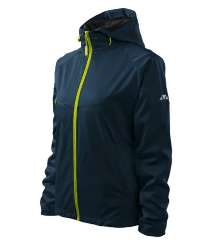 Malfini Cool - Vízálló és szélálló, 3 régetű softshell női kabát - Tengerészkék - S