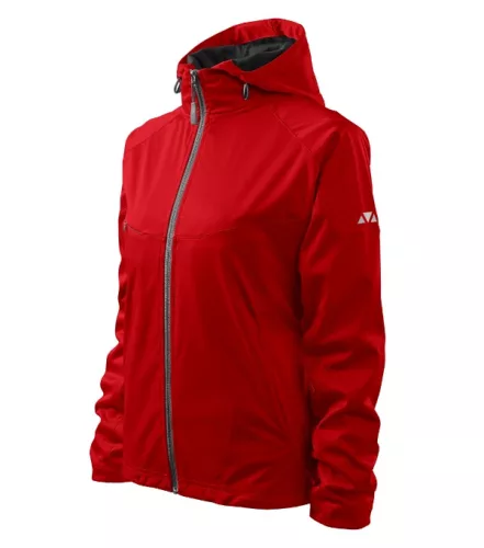 Malfini Cool - Vízálló és szélálló, 3 régetű softshell női kabát - Piros - S