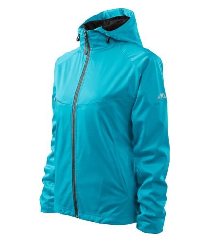 Malfini Cool - Vízálló és szélálló, 3 régetű softshell női kabát - Türkiz - S