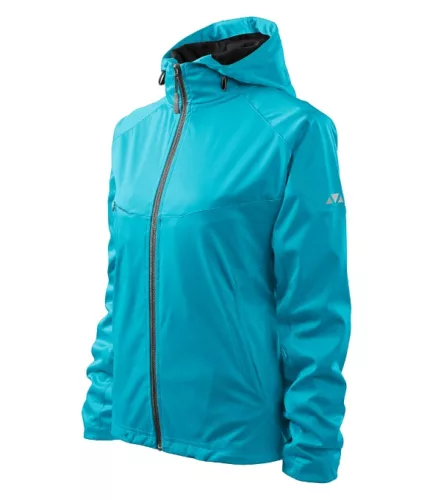 Malfini Cool - Vízálló és szélálló, 3 régetű softshell női kabát - Türkiz - L