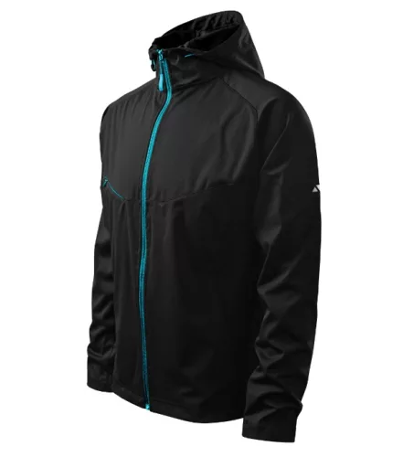 Malfini Cool -  Vízálló és szélálló, 3 régetű softshell férfi kabát - Fekete - 2XL