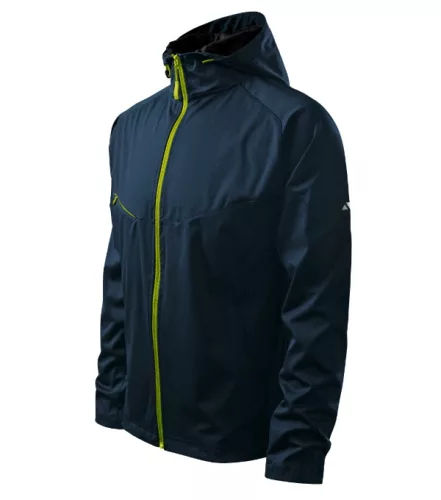 Malfini Cool -  Vízálló és szélálló, 3 régetű softshell férfi kabát - Tengerészkék - XL