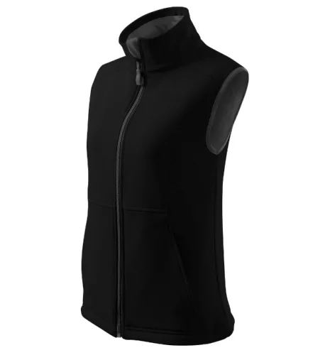 Malfini Vision - Polár béléses, 2 régetű softshell női mellény - Fekete - S