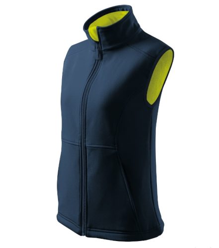 Malfini Vision - Polár béléses, 2 régetű softshell női mellény - Tengerészkék - XS