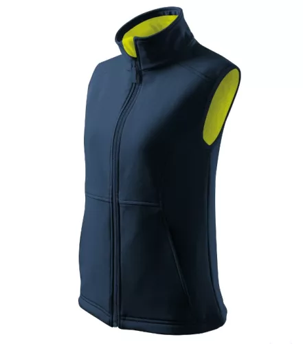 Malfini Vision - Polár béléses, 2 régetű softshell női mellény - Tengerészkék - S