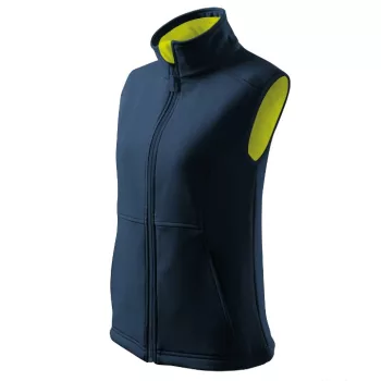   Malfini Vision - Polár béléses, 2 régetű softshell női mellény - Tengerészkék - M