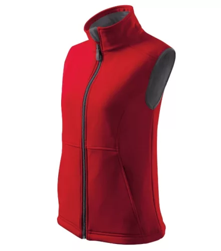 Malfini Vision - Polár béléses, 2 régetű softshell női mellény - Piros - M