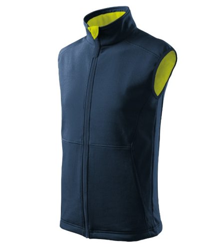Malfini Vision - Polár béléses, 2 régetű softshell férfi mellény - Tengerészkék - S