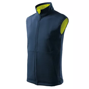   Malfini Vision - Polár béléses, 2 régetű softshell férfi mellény - Tengerészkék - L