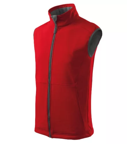 Malfini Vision - Polár béléses, 2 régetű softshell férfi mellény - Piros - M