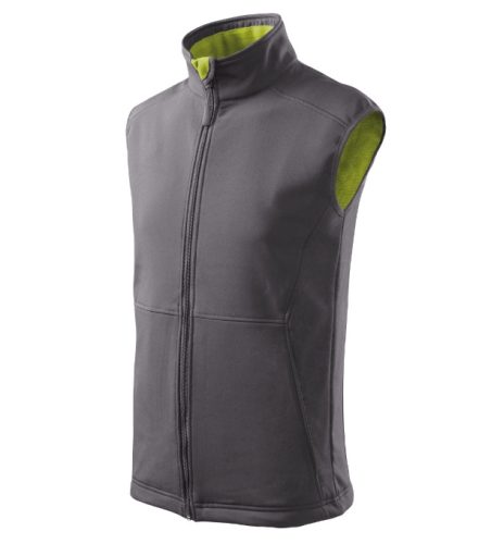 Malfini Vision - Polár béléses, 2 régetű softshell férfi mellény - Acélszürke - M