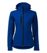 Malfini Performance - Ívelt szabású, eltávolítható kapucnis, polár belsős softshell női kabát - Királykék - 2XL