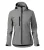 Malfini Performance - Ívelt szabású, eltávolítható kapucnis, polár belsős softshell női kabát - Sötétszürke melírozott - 2XL