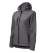 Malfini Performance - Ívelt szabású, eltávolítható kapucnis, polár belsős softshell női kabát - Acélszürke - M