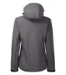 Malfini Performance - Ívelt szabású, eltávolítható kapucnis, polár belsős softshell női kabát - Acélszürke - XL