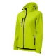 Malfini Performance - Ívelt szabású, eltávolítható kapucnis, polár belsős softshell női kabát - Lime - L