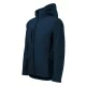 Malfini Performance - Ívelt szabású, eltávolítható kapucnis, polár belsős softshell férfi kabát - Tengerészkék - 2XL