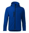 Malfini Performance - Ívelt szabású, eltávolítható kapucnis, polár belsős softshell férfi kabát - Királykék - S