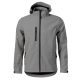 Malfini Performance - Ívelt szabású, eltávolítható kapucnis, polár belsős softshell férfi kabát - Sötétszürke melírozott - 2XL