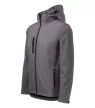 Malfini Performance - Ívelt szabású, eltávolítható kapucnis, polár belsős softshell férfi kabát - Acélszürke - 2XL