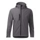 Malfini Performance - Ívelt szabású, eltávolítható kapucnis, polár belsős softshell férfi kabát - Acélszürke - 3XL