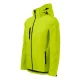 Malfini Performance - Ívelt szabású, eltávolítható kapucnis, polár belsős softshell férfi kabát - Lime - XL