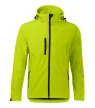 Malfini Performance - Ívelt szabású, eltávolítható kapucnis, polár belsős softshell férfi kabát - Lime - 3XL