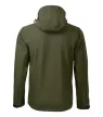Malfini Performance - Ívelt szabású, eltávolítható kapucnis, polár belsős softshell férfi kabát - Military - M