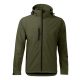 Malfini Performance - Ívelt szabású, eltávolítható kapucnis, polár belsős softshell férfi kabát - Military - XL