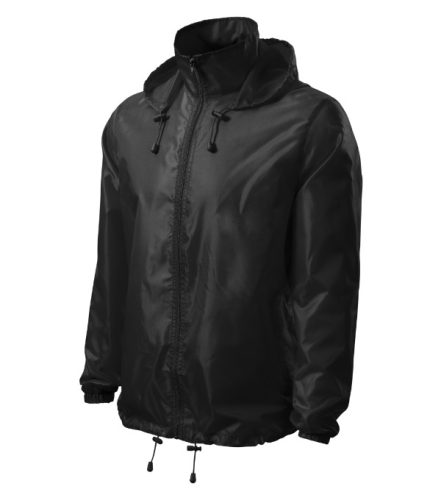 Malfini Windy - Vékony, szélálló anyagú unisex széldzseki - Fekete - S