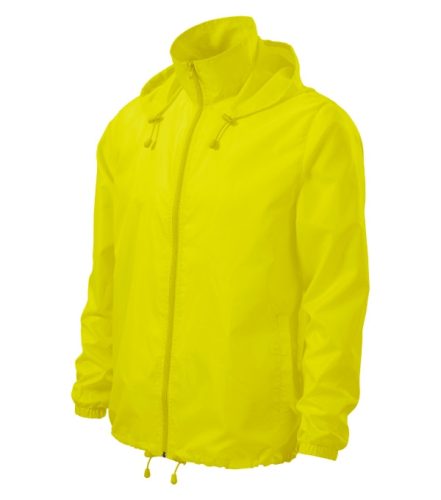 Malfini Windy - Vékony, szélálló anyagú unisex széldzseki - Neon sárga - S